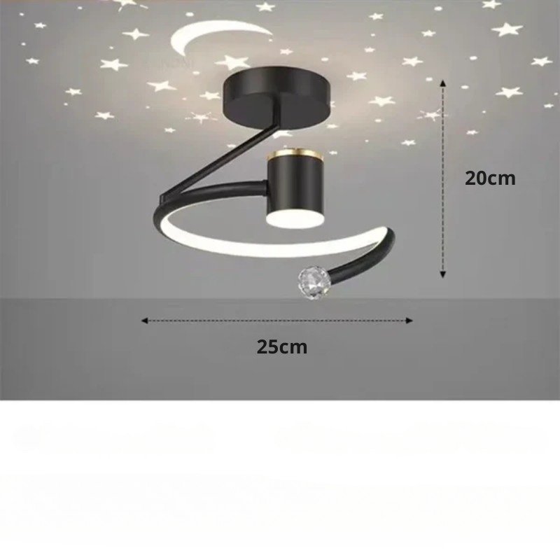StellaGlow - Dimmbare LED-Deckenleuchte mit Sternenhimmel-Effekt