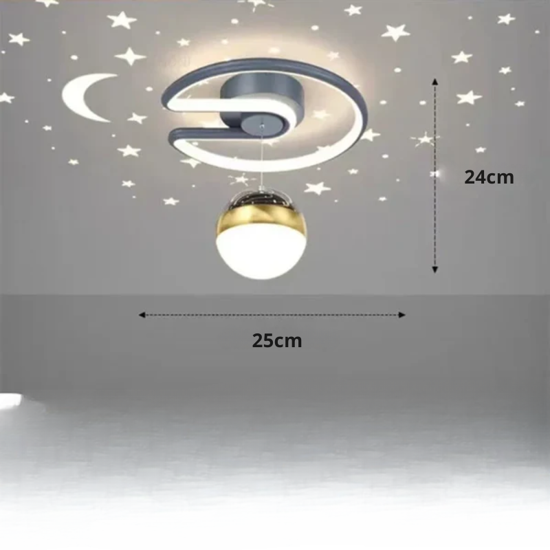 StarNova – Dimmbare LED-Deckenleuchte mit Sternenhimmel-Effekt