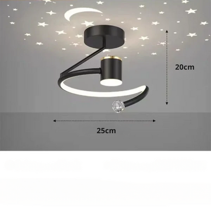 StellaGlow - Dimmbare LED-Deckenleuchte mit Sternenhimmel-Effekt