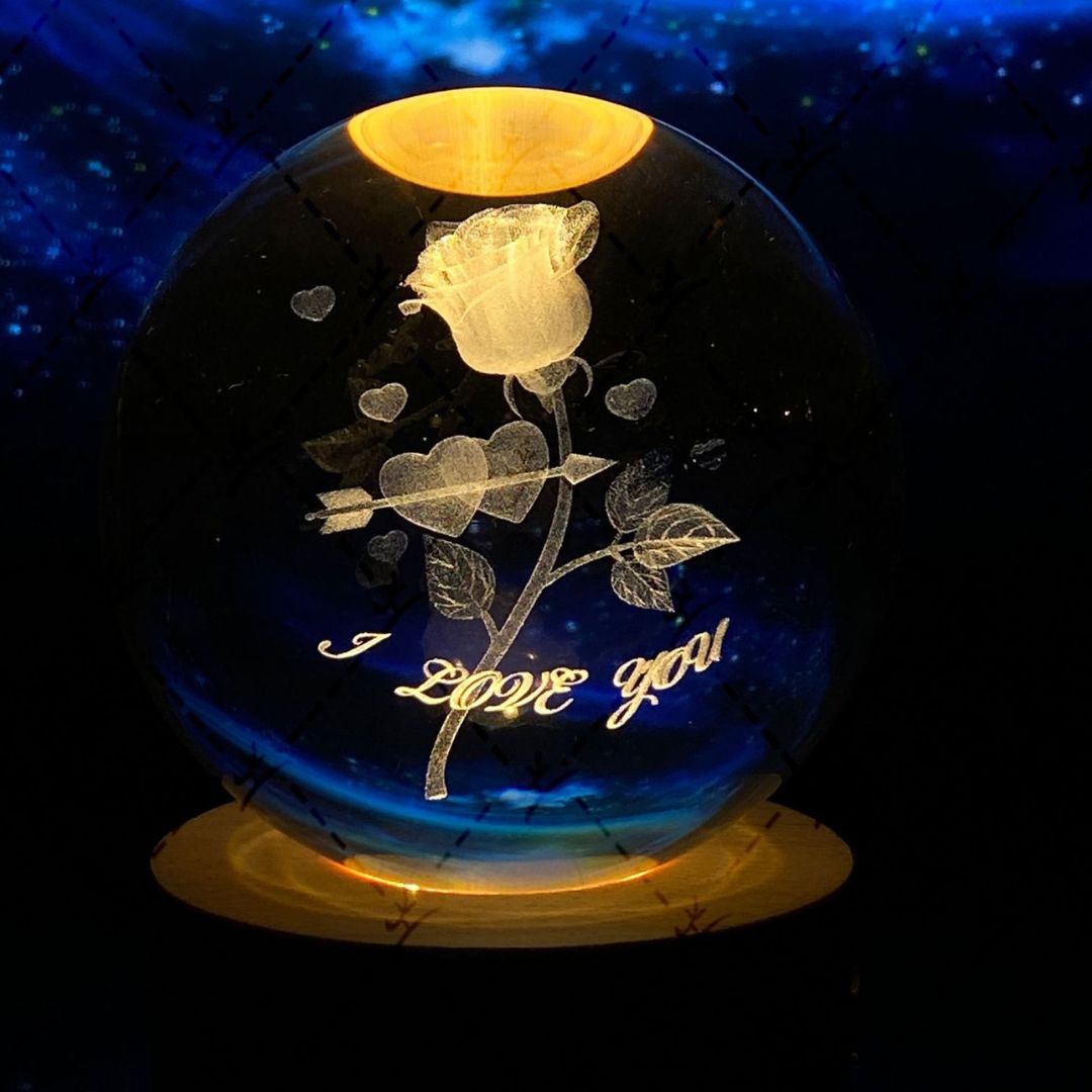 LumaSphere – LED-Kristallkugel für entspannende Abende