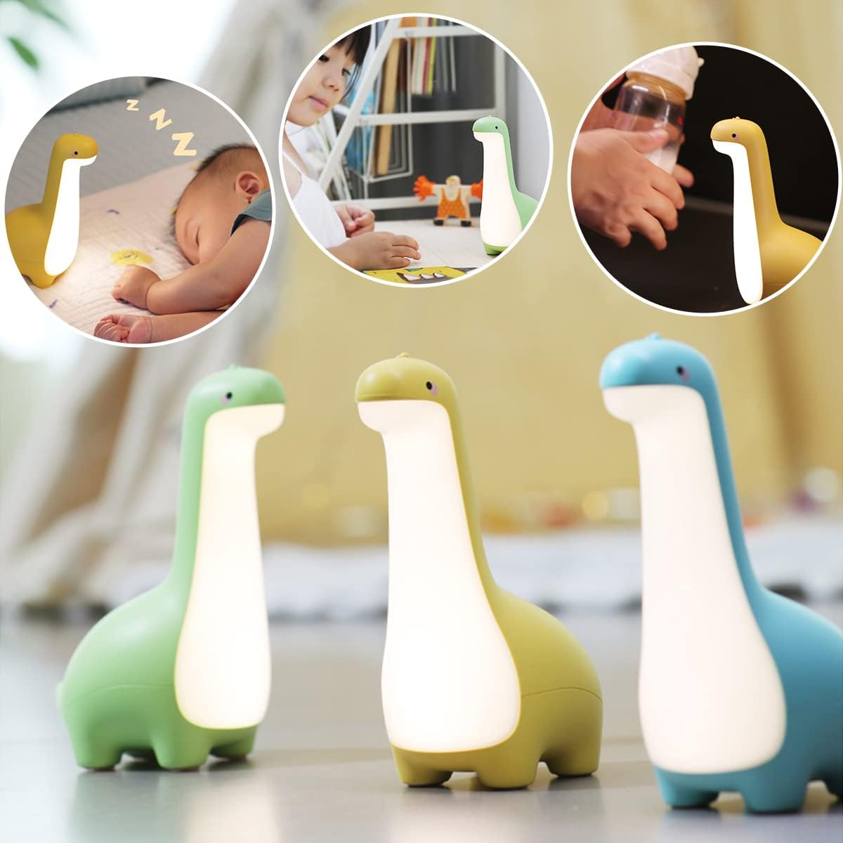 GlowRex – LED-Dinosaurier Nachtlicht für Kinderzimmer