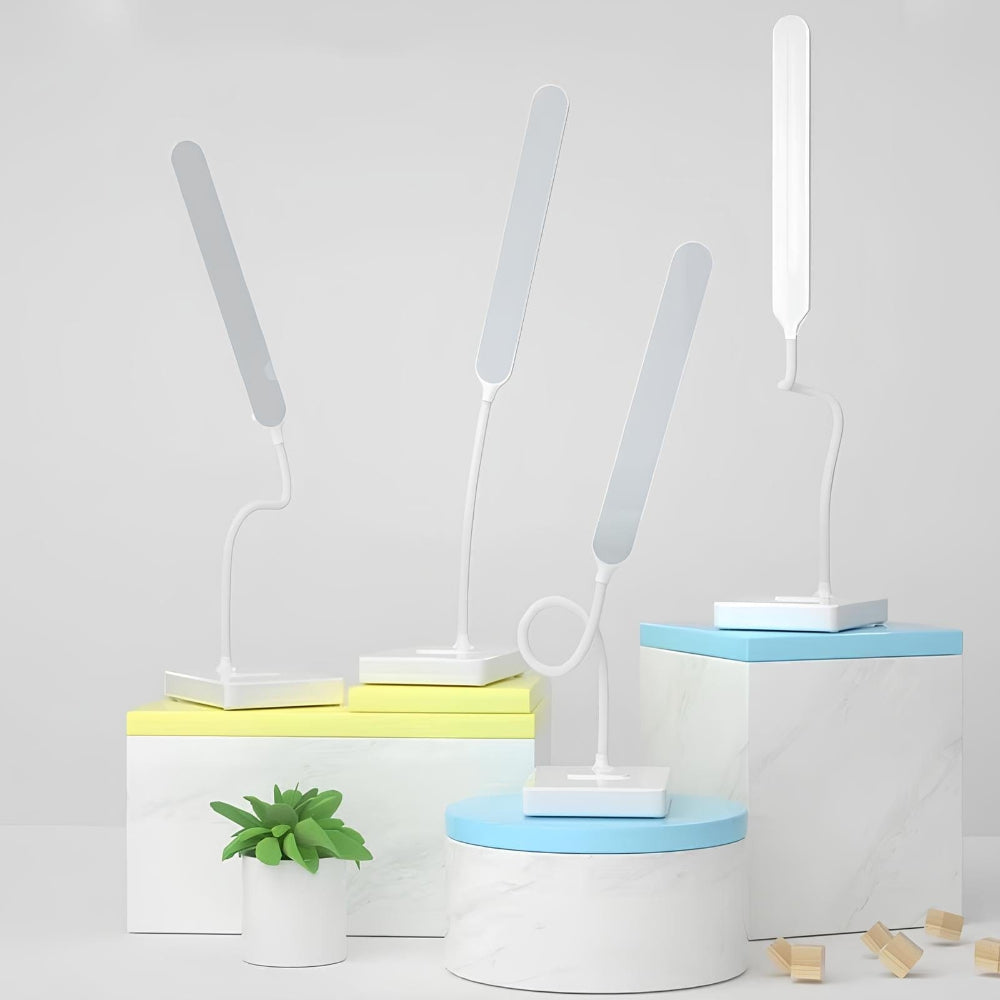 FlexiGlow Pro – LED-Schreibtischlampe mit verstellbarem Schwanenhals & USB-Ladeanschluss