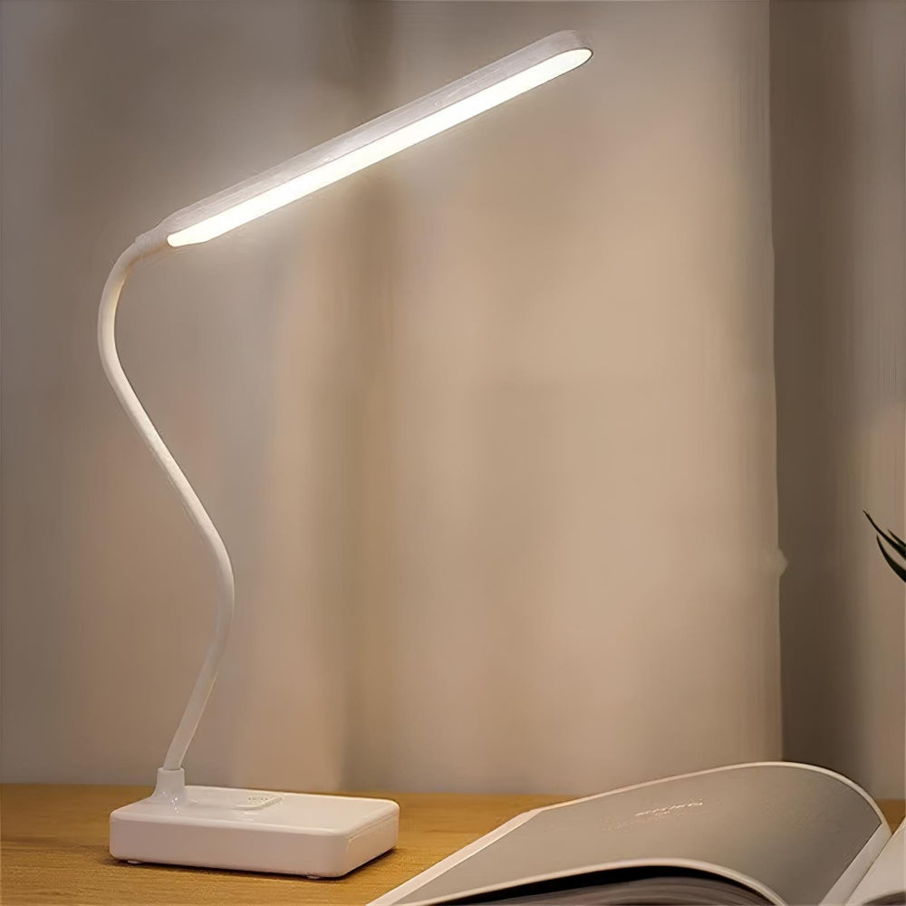 FlexiGlow Pro – LED-Schreibtischlampe mit verstellbarem Schwanenhals & USB-Ladeanschluss