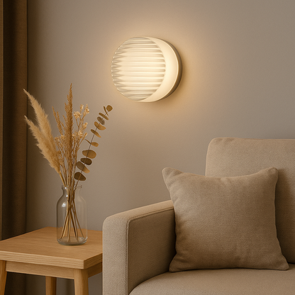 LumaRing – Moderne runde LED-Wandleuchte für stilvolle Räume