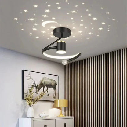 StellaGlow - Dimmbare LED-Deckenleuchte mit Sternenhimmel-Effekt
